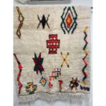 Grand tapis à motif géométrique, mesurant 260x150 cm - image 3.