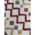 Tapis kilim marocain vintage - image 5 sur 7. Tapis berbère laine fait main | 108x67cm.