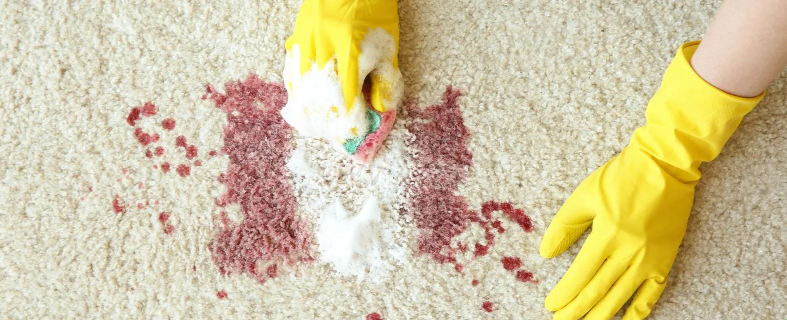 Nettoyage d’un tapis taché de sang avec du bicarbonate de soude