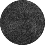 Un tapis noir avec un cercle au milieu.