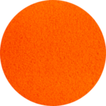 Un cercle orange sur fond blanc.