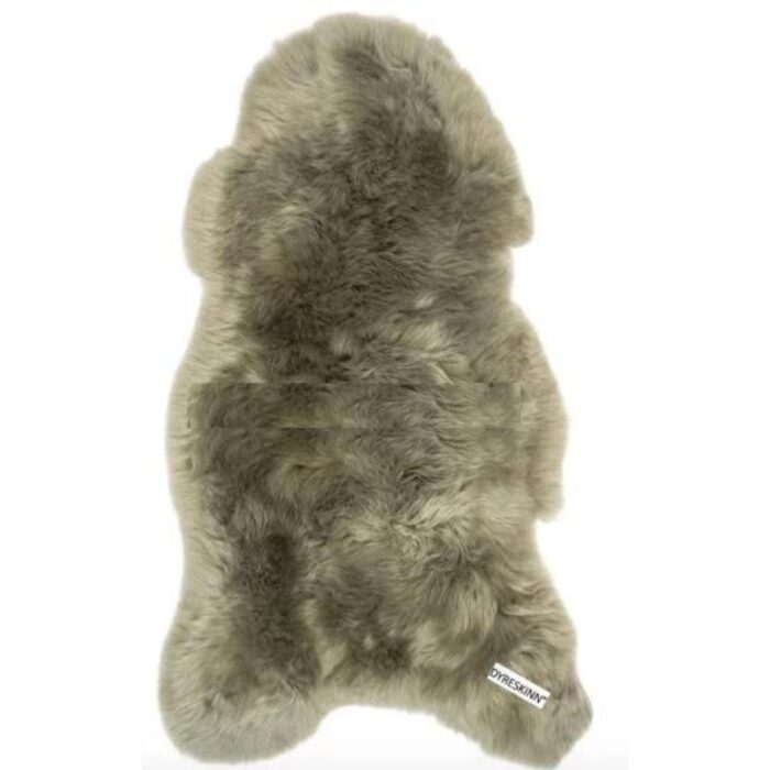 Tapis peau de mouton vert olive