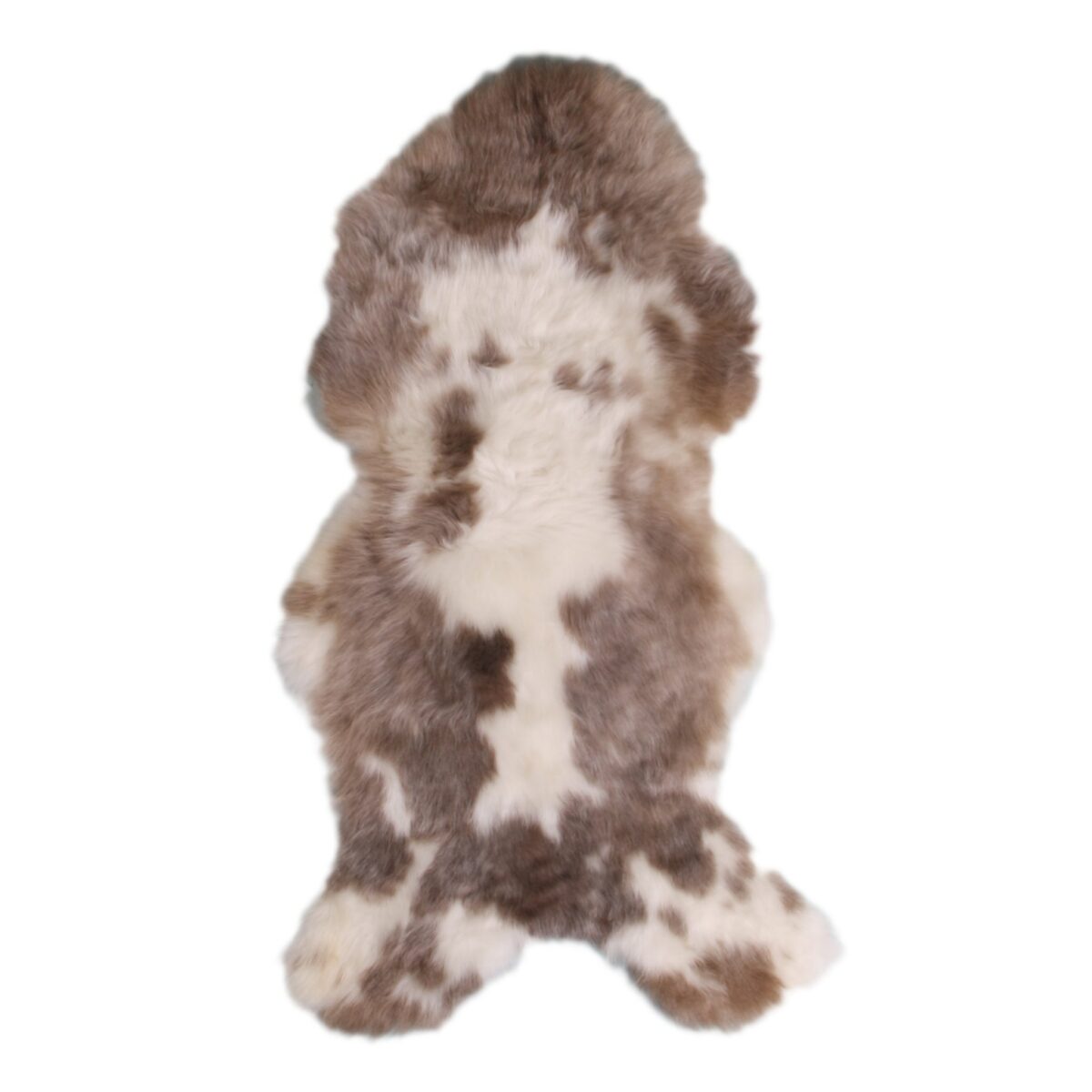 A Tapis peau de mouton mélange toscane | Tapis 80×45 cm sur fond blanc.