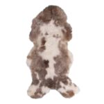 A Tapis peau de mouton mélange toscane | Tapis 80×45 cm sur fond blanc.