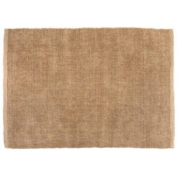 Un tapis beige sur fond blanc.
