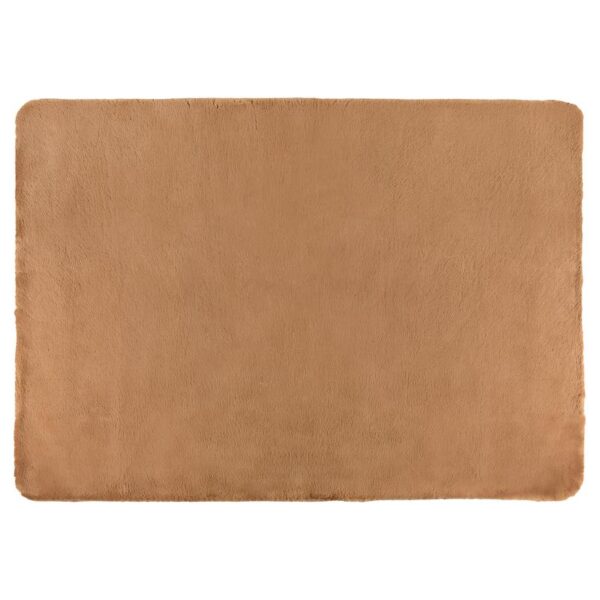 Un fond blanc avec un tapis beige.