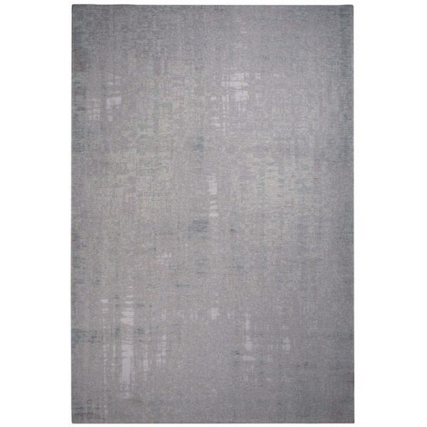Un tapis gris avec des carrés dessus.