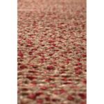 Un gros plan d'un tapis rouge.