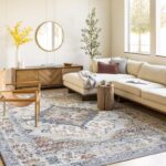 Tapis Salon Vintage Style Oriental Multicolore – Image 2