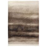 Un tapis avec un fond marron.