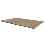 Tapis beige contemporain à motifs pour salon