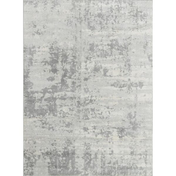 Tapis moderne gris texturé pour intérieur.