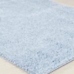 Tapis shaggy bleu clair doux