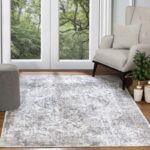 Tapis vintage dans un salon lumineux.