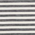 Textile à rayures noires et blanches.