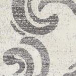 Tissu à motif paisley en noir et blanc.