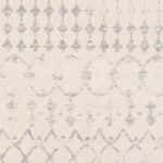 Tissu damassé gris et blanc vintage.