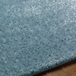 Tapis bleu texture détaillée parquet bois