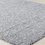 Tapis gris shaggy texture douce intérieur