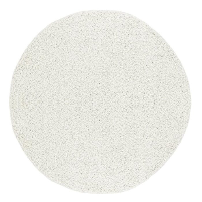 Disque texturé blanc, surface lisse circulaire.