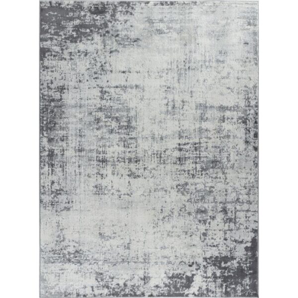 Tapis moderne gris abstrait.