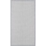 Tapis gris texturé moderne.