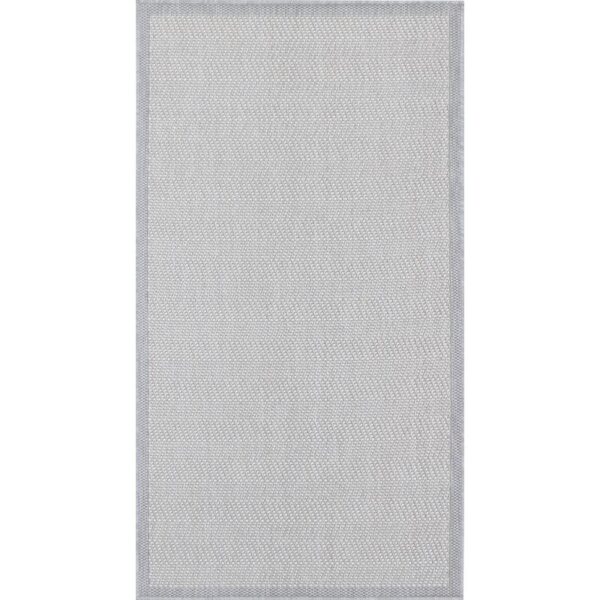 Tapis gris texturé moderne.