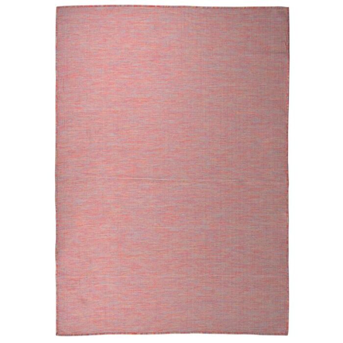 Tapis rose texturé moderne.