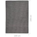 Tapis gris 160x230 cm moderne