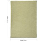 Tapis vert dimension 230x160 cm.