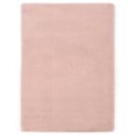 Tapis rose doux uni pour intérieur