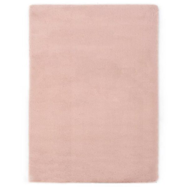 Tapis rose doux uni pour intérieur