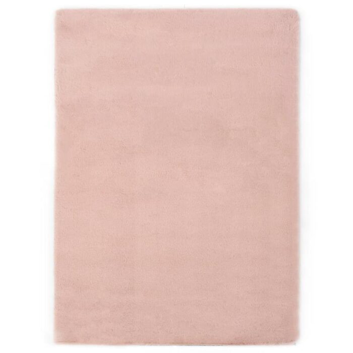 Tapis rose doux uni pour intérieur
