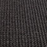 Textile tissé noir en gros plan.