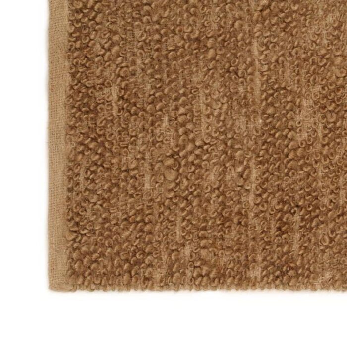 Tapis marron texturé en gros plan