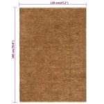 Tapis marron 120x180 cm moderne.