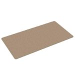 Tapis de cuisine beige antidérapant.