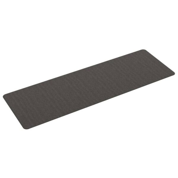 Tapis de yoga gris antidérapant fitness.