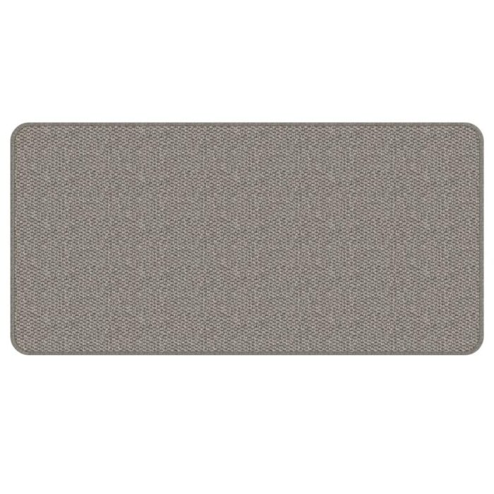 Tapis rectangulaire gris texturé pour intérieur
