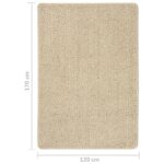Tapis beige 170x120 cm simple