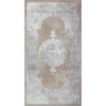 Tapis design beige et gris moderne.