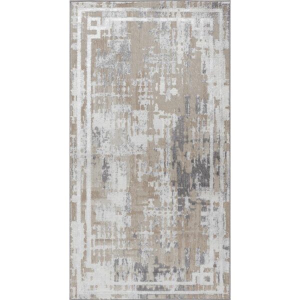 Tapis design moderne en nuances de gris.
