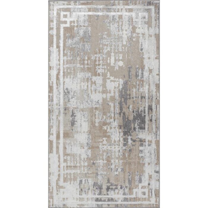 Tapis design moderne en nuances de gris.