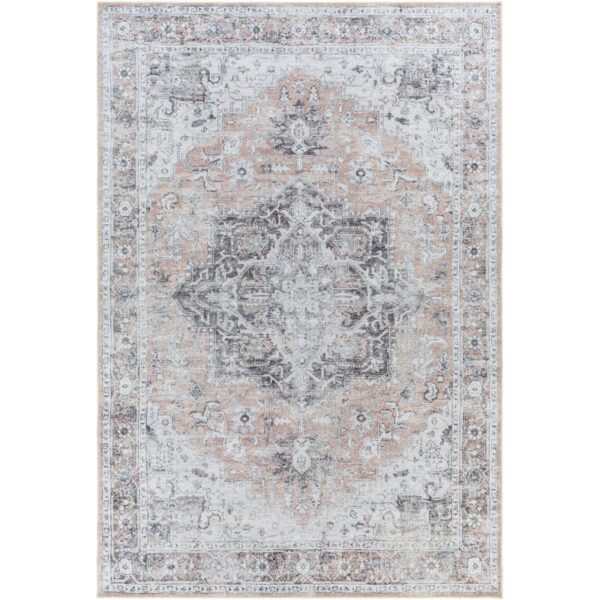 Tapis vintage persan aux motifs détaillés.