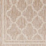 Tissu texturé avec motif géométrique beige.